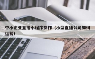 平顶山中小企业直播小程序制作（小型直播公司如何运营）